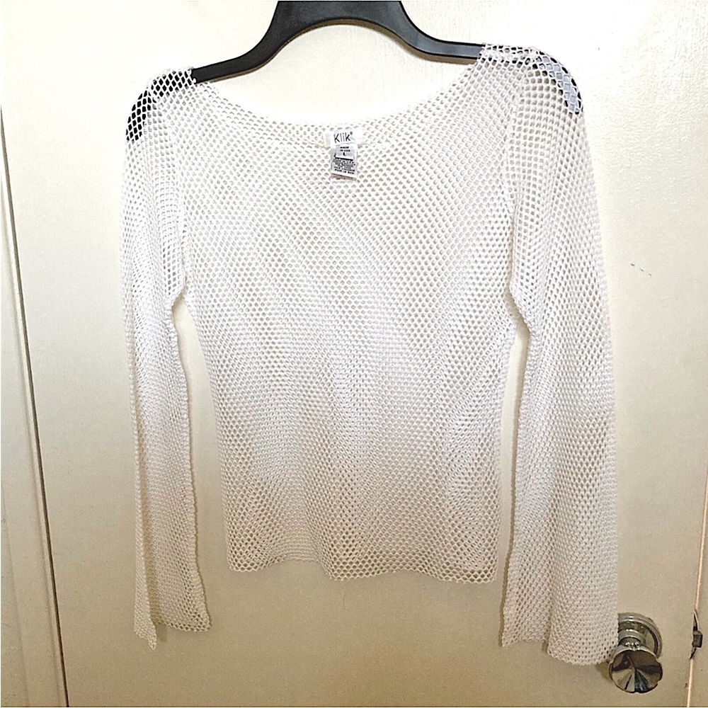 Vintage Mesh Long Sleeve Top